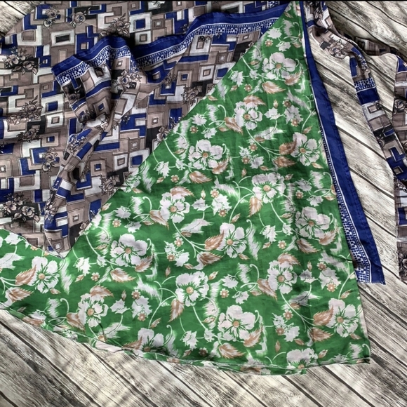 Earthbound | Reversible Sari Wrap Skirt EUC 🖤 - Picture 3 of 5